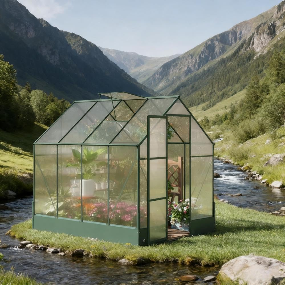 buy aluminum greenhouse polycarbonate,aluminum greenhouse worth buying,best walk-in greenhouse,polycarbonate greenhouse pros cons,aluminum vs steel greenhouse,should I buy a walk-in greenhouse - detailed features and technical specifications