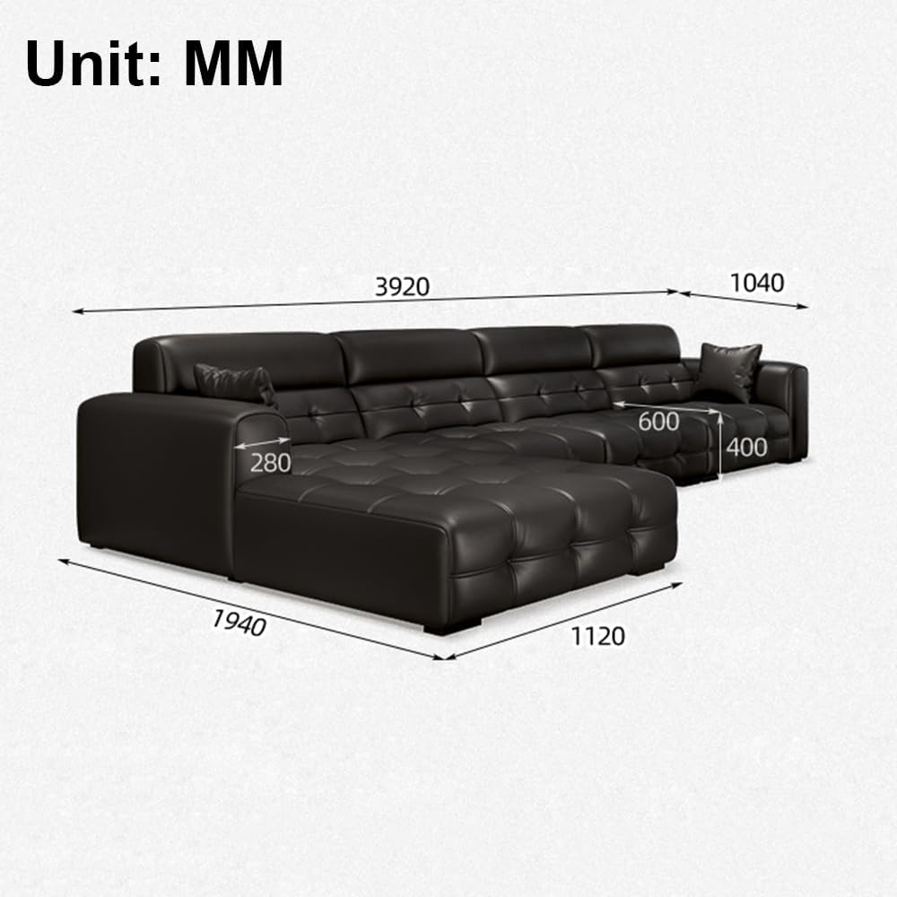 Unboxing the complete package of the buy black leather L-shaped sofa,black leather L-shaped sofa worth buying,best large leather sectional sofa,Italian leather sofa pros cons,solid wood frame sofa vs alternatives,should I buy a RAYFOKPK sofa