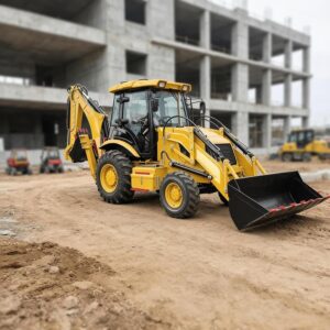 Image 1 of buy compact wheel backhoe loader