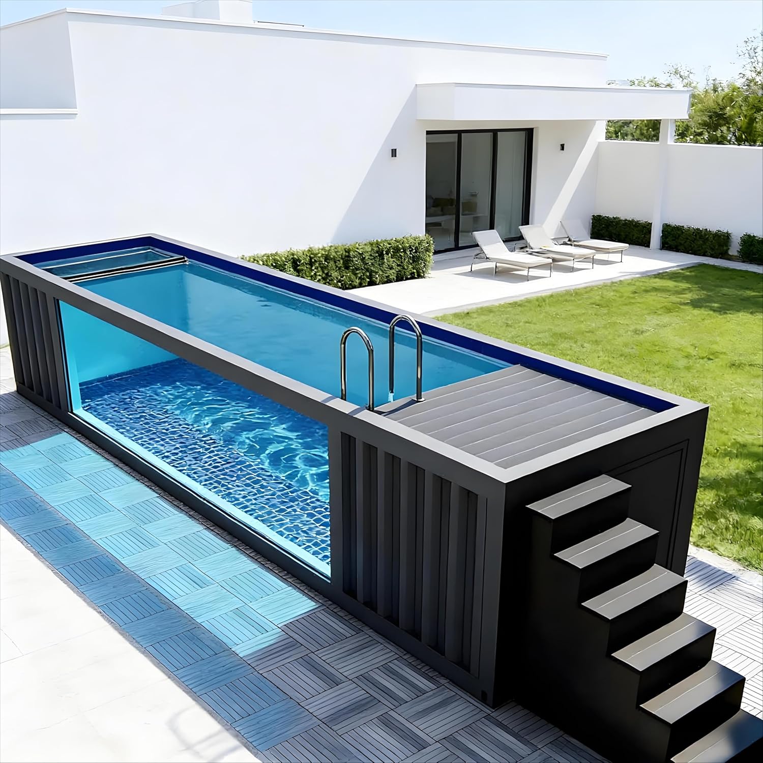 buy container swimming pool,container pool worth buying,best prefabricated swimming pool,container swimming pool pros cons,should I buy a container pool,container pool vs traditional pool - detailed features and technical specifications
