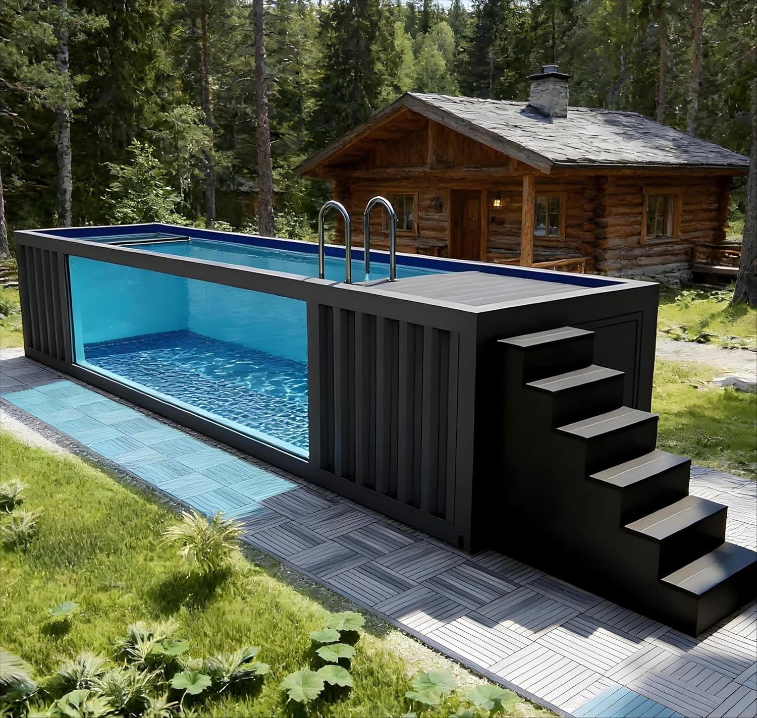 buy container swimming pool,container pool worth buying,best prefabricated swimming pool,container swimming pool pros cons,should I buy a container pool,container pool vs traditional pool unboxing and complete package contents