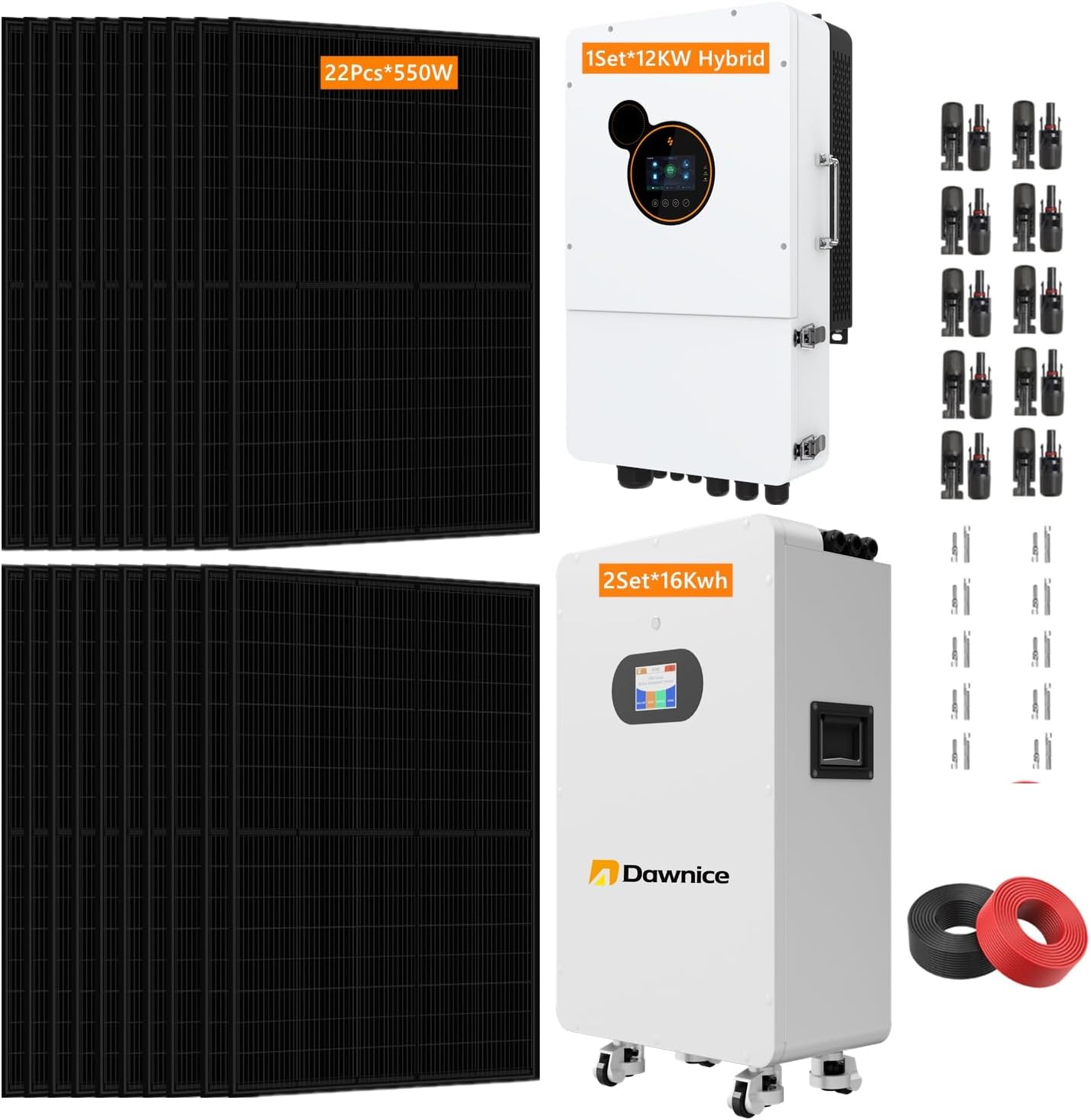 buy dawnice hybrid solar system,dawnice solar system worth it,dawnice 12kw system pros cons,best hybrid solar power kit,dawnice vs other solar systems,should I buy a dawnice solar kit - detailed features and technical specifications