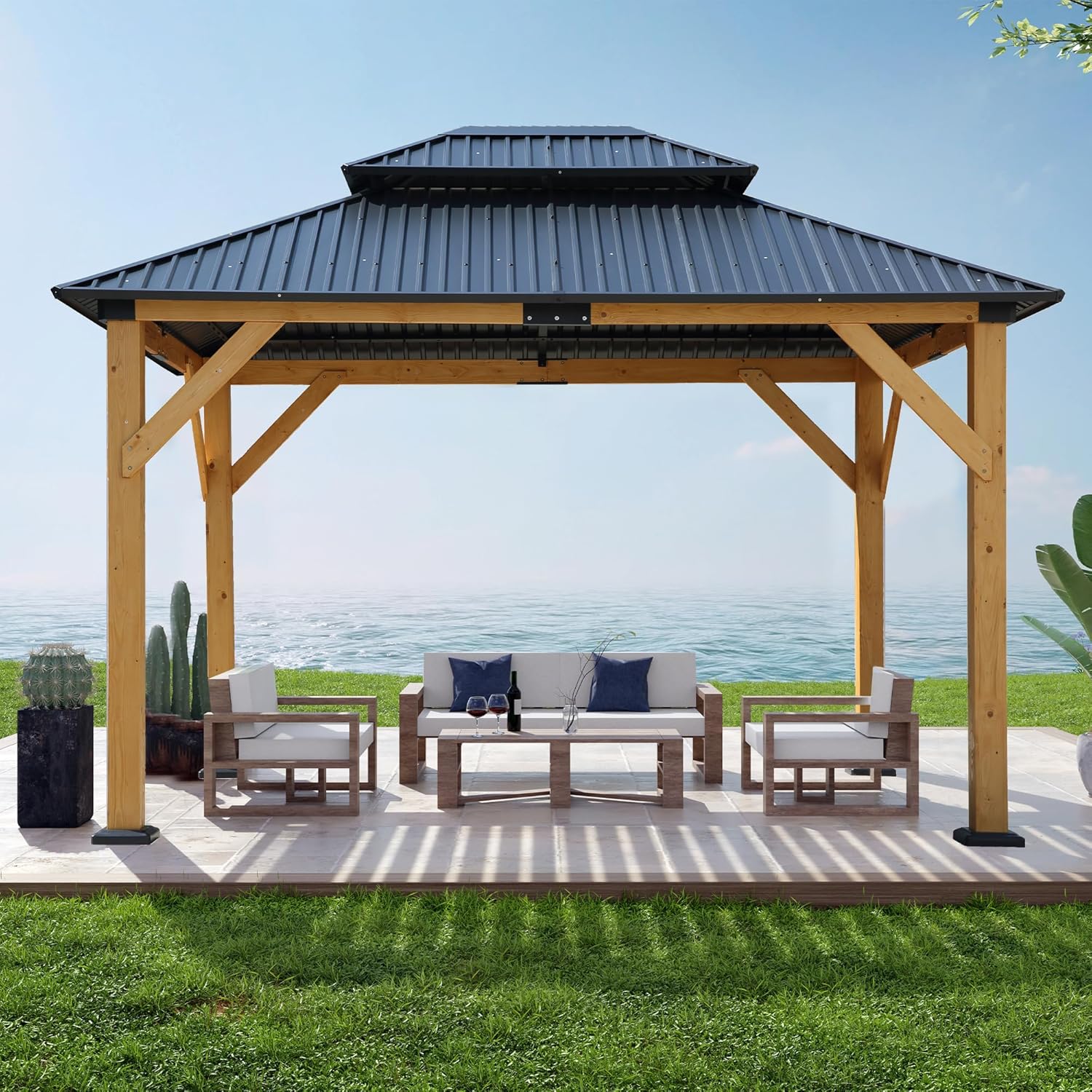buy fir wood carport pavilion,wooden steel roof pavilion pros cons,fir wood carport vs metal carport,carport with netting worth buying,should I buy a fir wood pavilion,best wooden carport for patio - detailed features and technical specifications