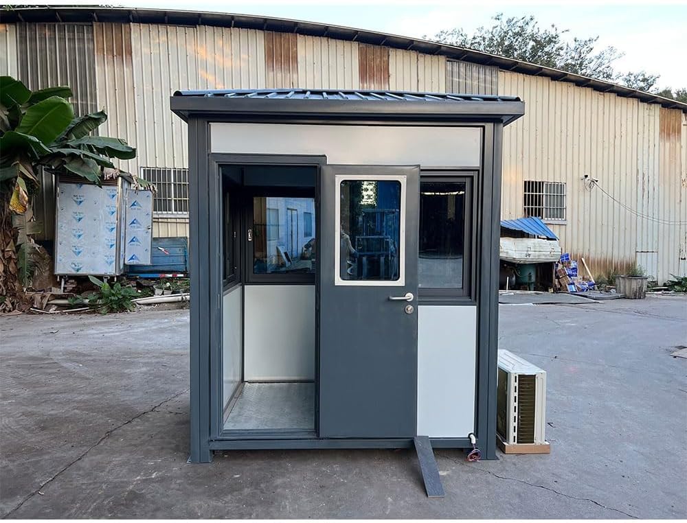 buy guard shack with AC heating,guard shack worth buying,best portable security booth,guard shack pros cons,should I buy a guard shack,guard shack vs alternatives unboxing and complete package contents