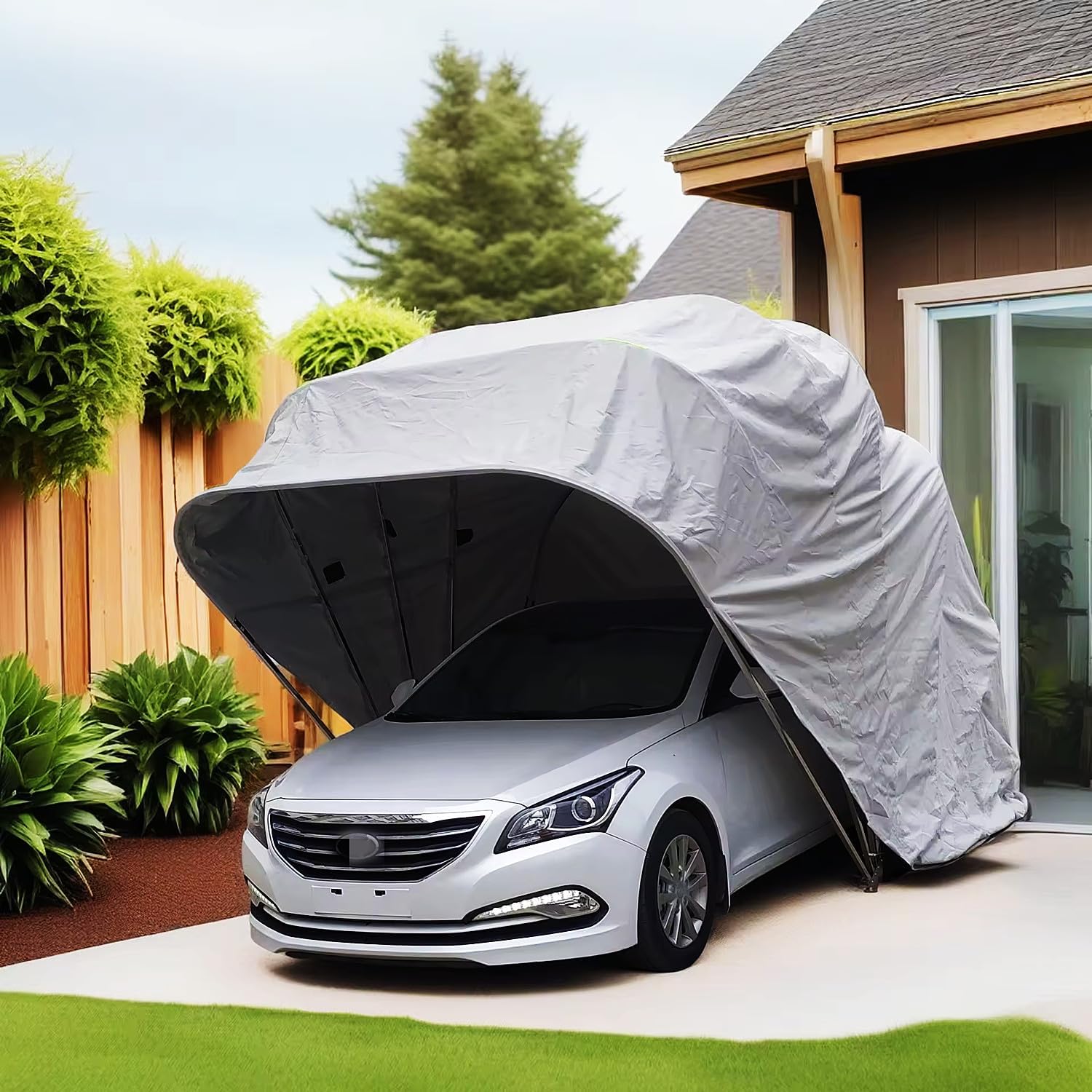 buy heavy duty folding carport,best retractable carport,semi-automatic carport pros and cons,is a mobile carport worth it,heavy duty carport vs alternatives,hydraulic carport for SUV protection - detailed features and technical specifications