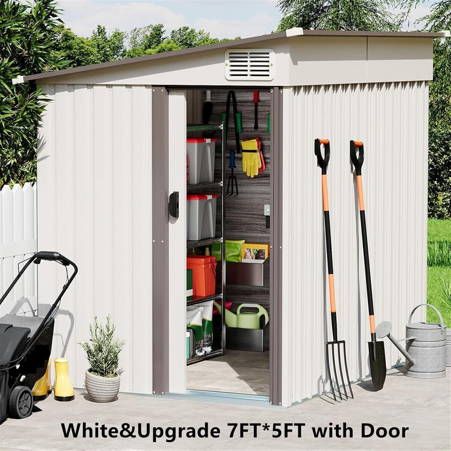 buy outdoor storage shed 7x5,best metal garden tool shed,outdoor storage shed pros cons,sliding lockable shed worth buying,compact outdoor shed alternatives,should I buy a metal storage shed unboxing and complete package contents