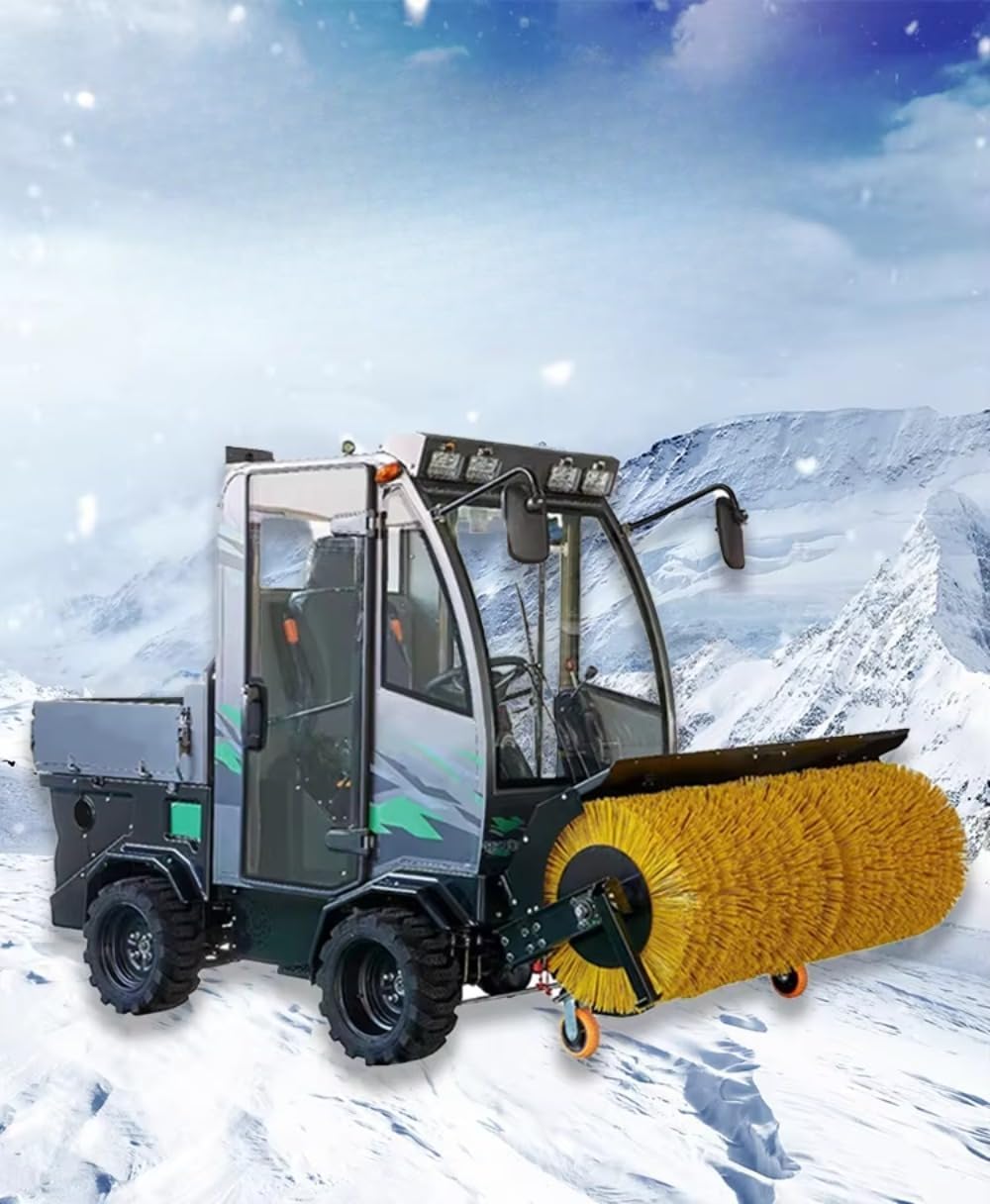 Detailed features and technical specifications for the best ride-on snow removal equipment, highlighting ride-on snow sweeper pros cons