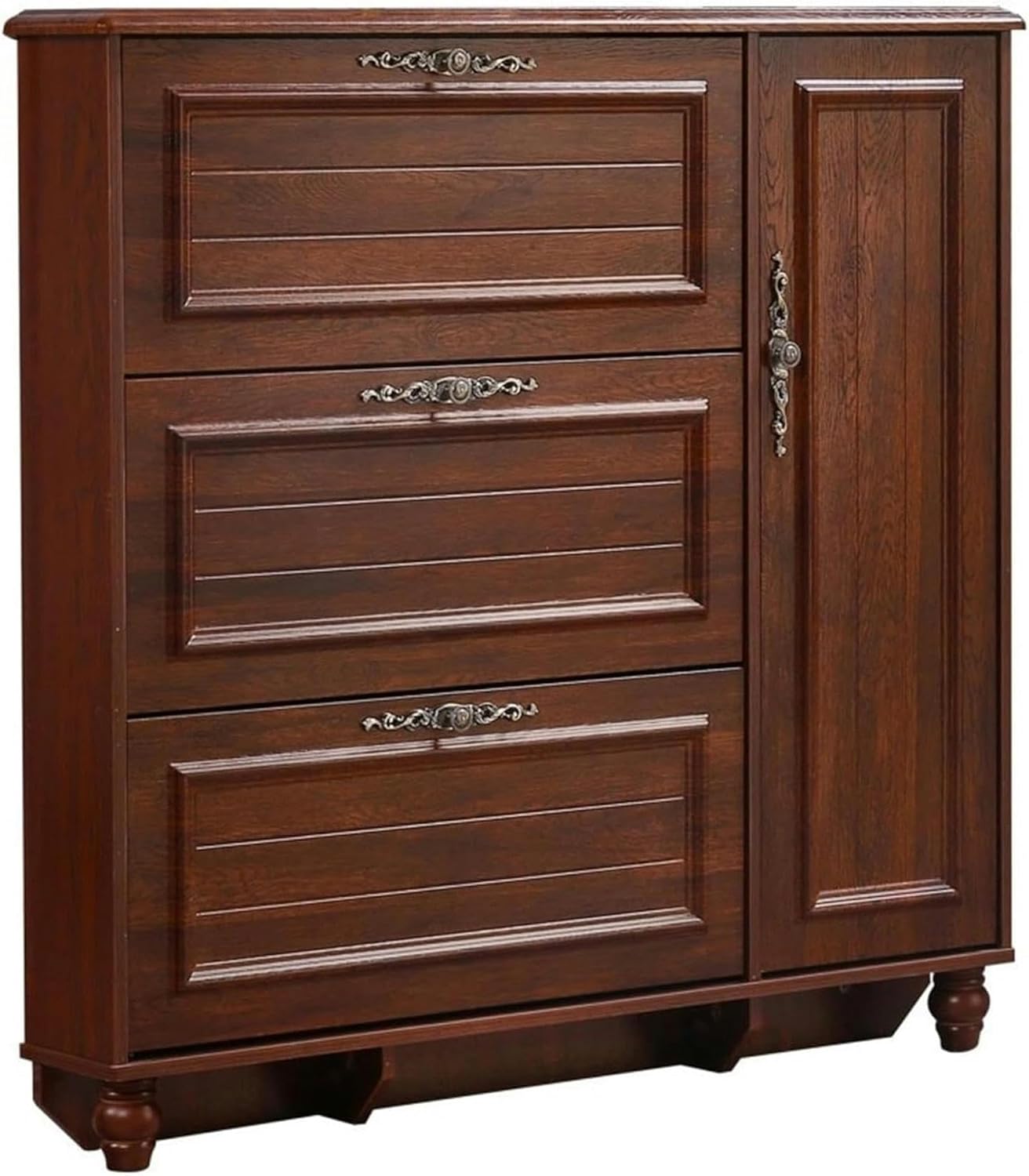 buy rustic shoe storage cabinet,should I buy a slim shoe cabinet,rustic shoe cabinet vs alternatives,shoe cabinet with flip drawers pros cons,best slim shoe storage for entryway,freestanding shoe organizer worth buying - detailed features and technical specifications