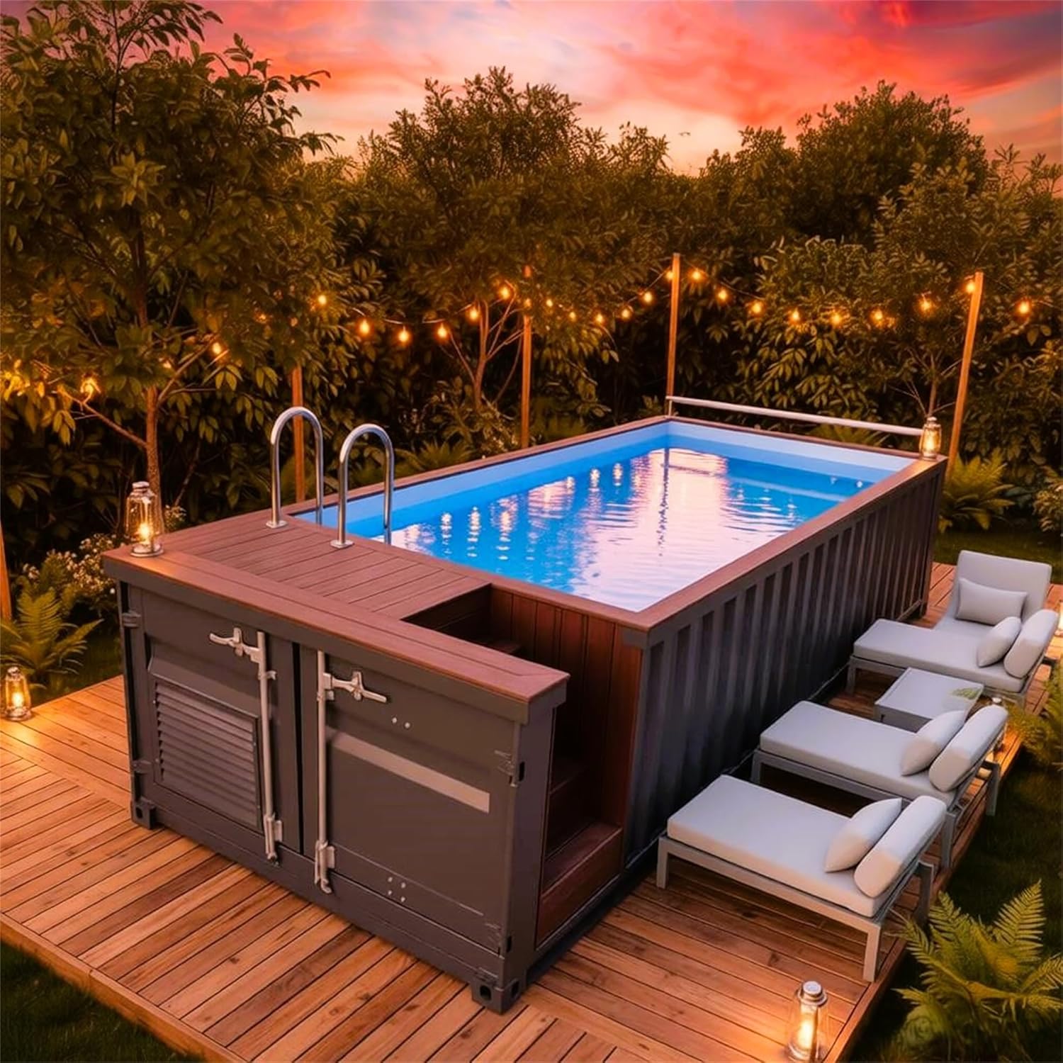 buy shipping container pool,shipping container pool worth it,shipping container pool pros cons,best modular container pool,shipping container pool vs traditional,should I buy a container pool - detailed features and technical specifications