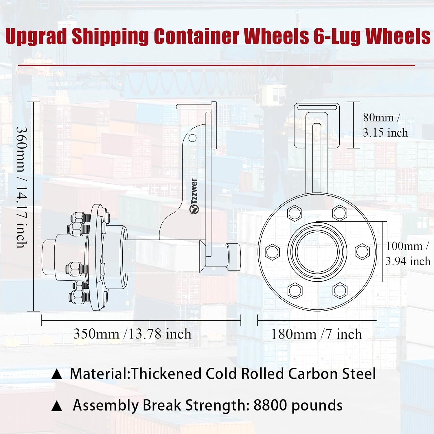 buy shipping container wheels kit,shipping container wheels worth buying,best container moving wheels,Yzzwer container wheels pros cons,shipping container wheels vs alternatives,should I buy container wheels unboxing and complete package contents