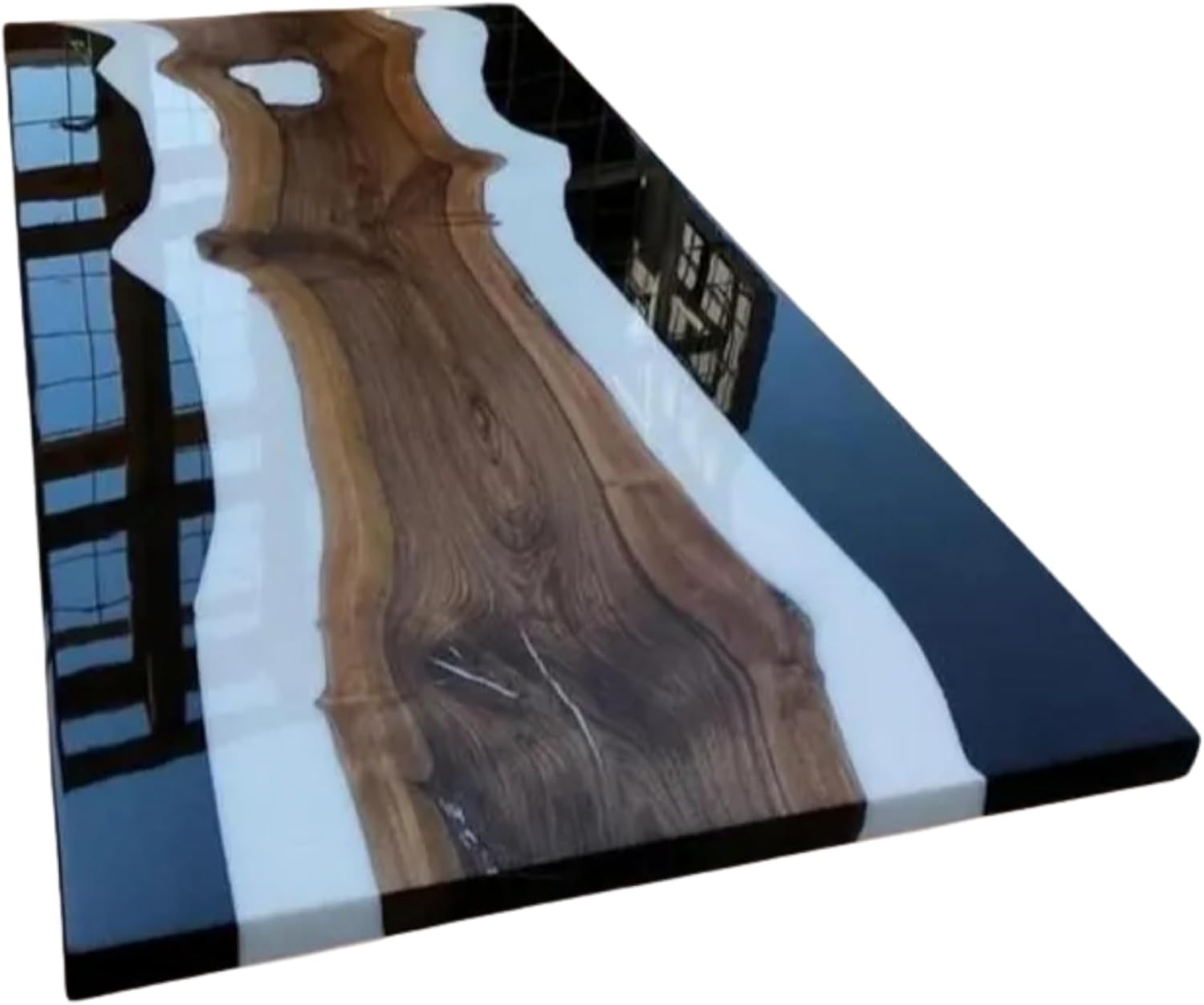 buy waterfall black white table,should I buy a waterfall table,waterfall table pros cons,waterfall table worth buying,best epoxy river table,waterfall table vs live edge unboxing and complete package contents