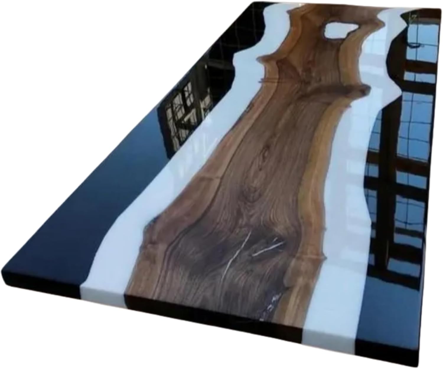 buy waterfall black white table,should I buy a waterfall table,waterfall table pros cons,waterfall table worth buying,best epoxy river table,waterfall table vs live edge performance testing and real-world results