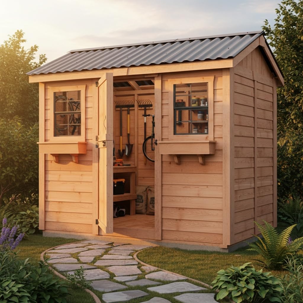 buy western red cedar shed,should I buy a western red cedar shed,cedar shed vs metal shed,western red cedar shed pros cons,best outdoor storage shed,cedar shed worth buying unboxing and complete package contents