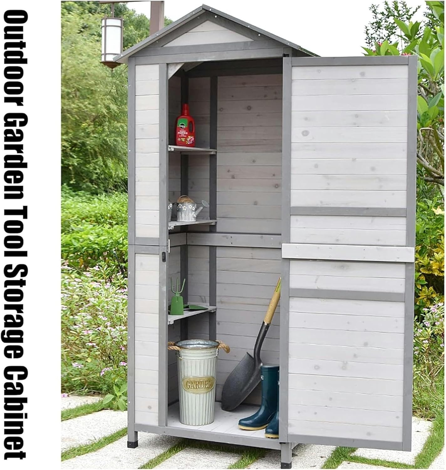 buy wooden garden storage shed,wooden garden shed worth buying,best outdoor tool storage cabinet,wooden storage shed pros cons,should I buy a garden storage shed,wooden shed vs metal shed unboxing and complete package contents