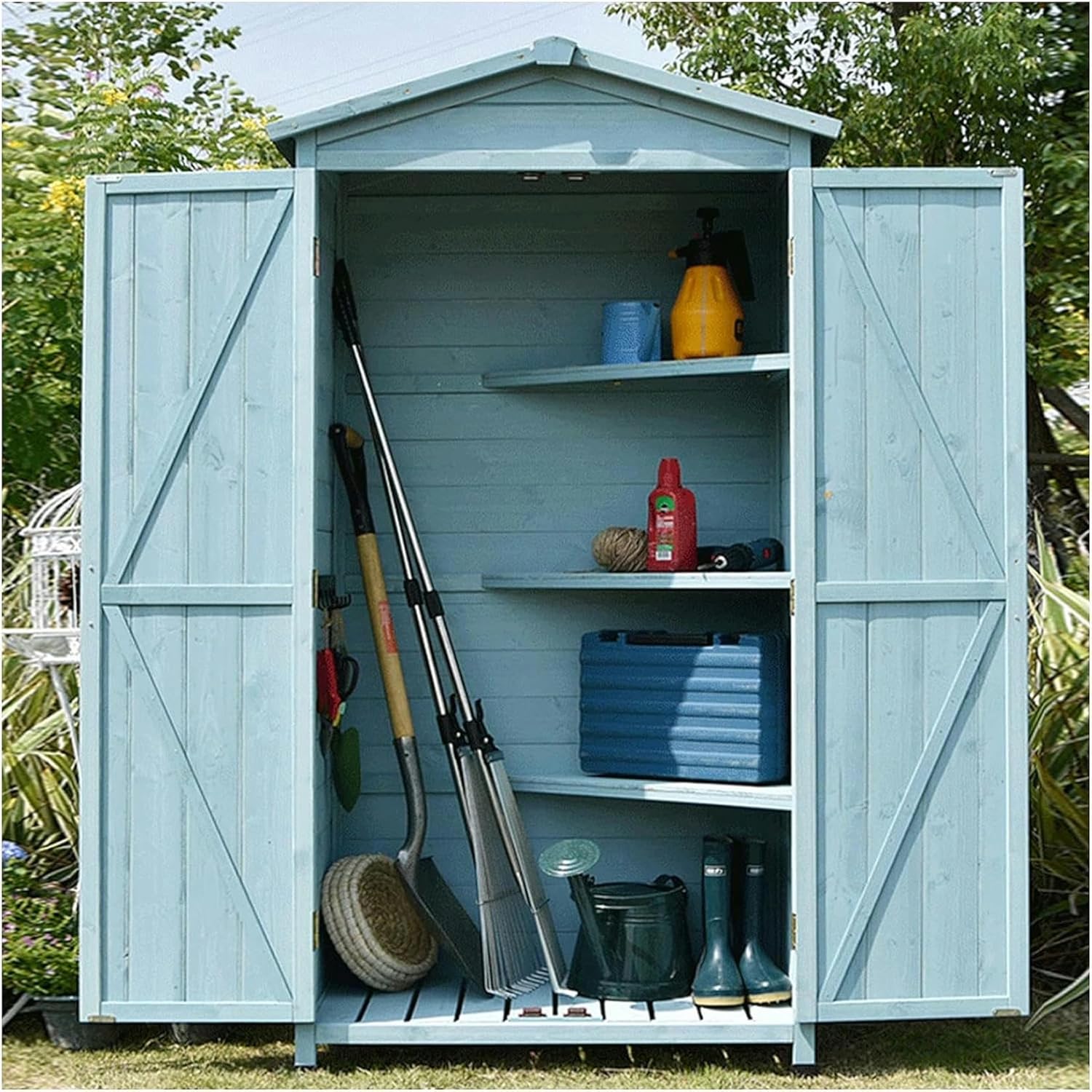 buy wooden outdoor storage shed,wooden garden storage cabinet pros cons,waterproof outdoor shed vs alternatives,best tall garden tool storage cabinet,should I buy a wooden garden shed,large capacity outdoor shed worth buying unboxing and complete package contents