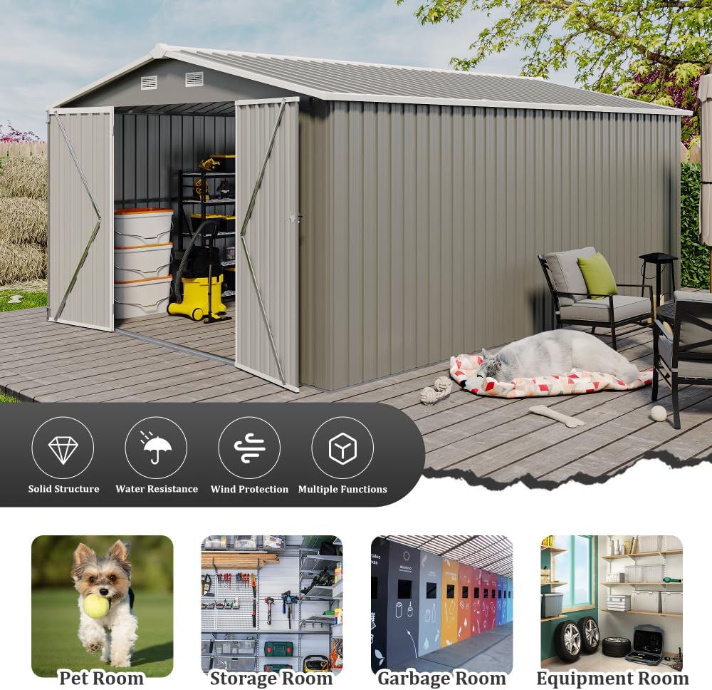 callmego metal shed worth buying,should I buy a callmego metal shed,callmego metal shed pros cons,best metal storage shed for backyard,callmego shed vs other brands,is callmego metal shed durable unboxing and complete package contents