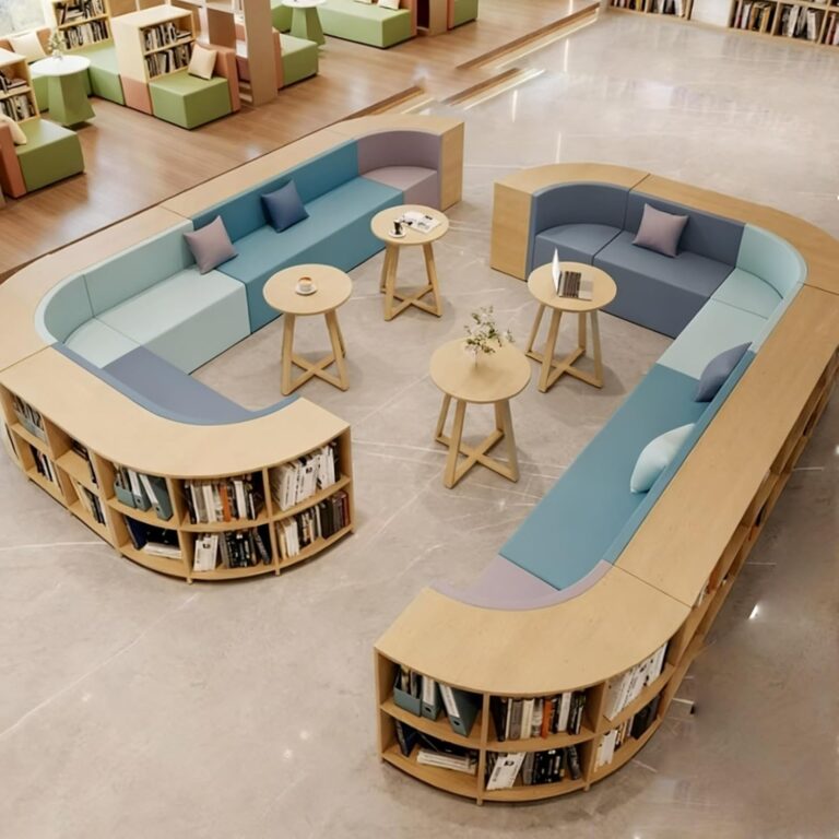Image 1 of curved sofa bookcase combination worth it