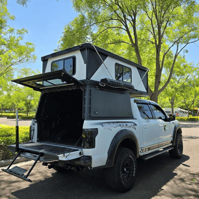 Image 1 of hard shell wedge truck camper worth it