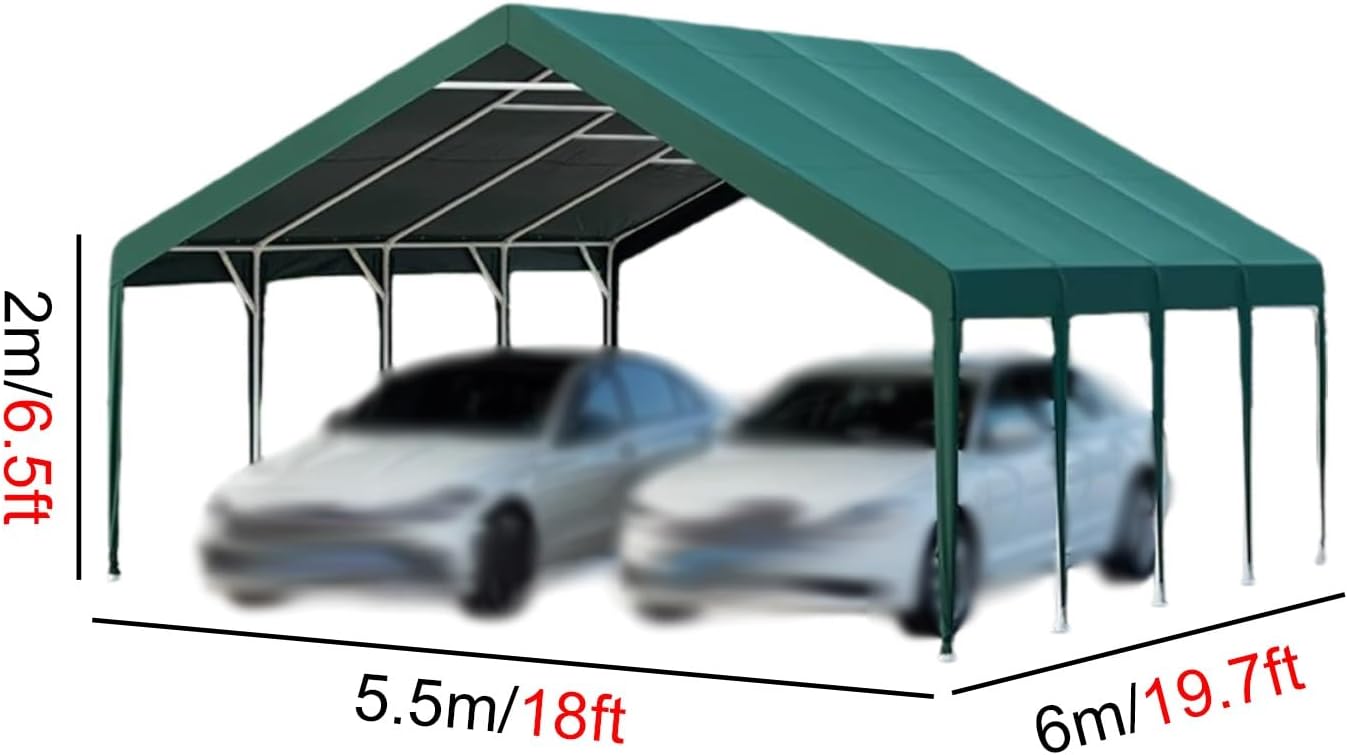 heavy duty carport with metal frame,should I buy a metal carport,heavy duty carport pros cons,best carport for trucks rv,heavy duty carport worth buying,metal carport vs carport tent unboxing and complete package contents