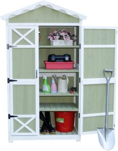 Image 1 of large outdoor wooden storage shed