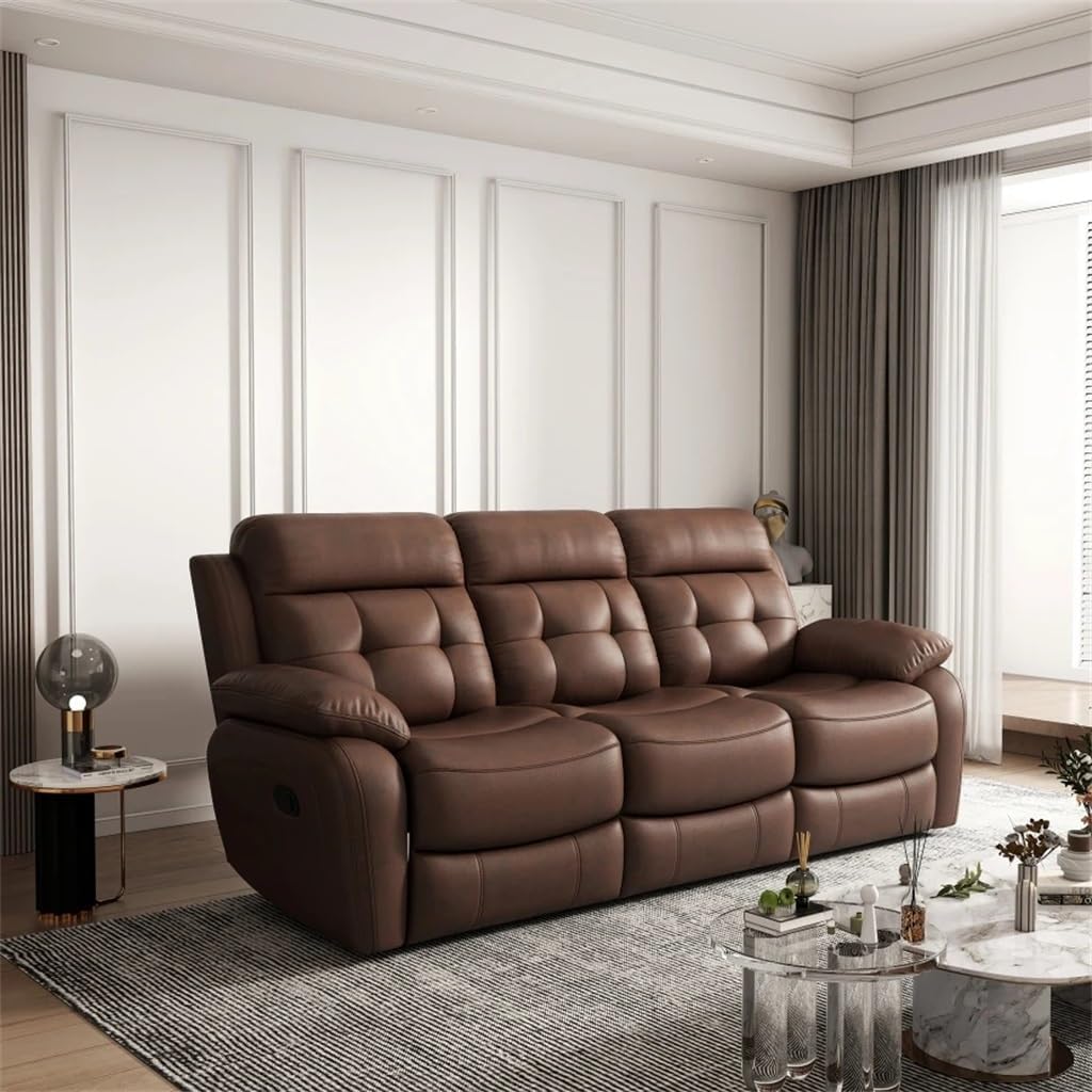 leather reclining sofa worth it,should I buy a leather recliner,leather recliner pros cons,leather recliner vs fabric,best leather reclining sofa,non-power recliner worth buying unboxing and complete package contents