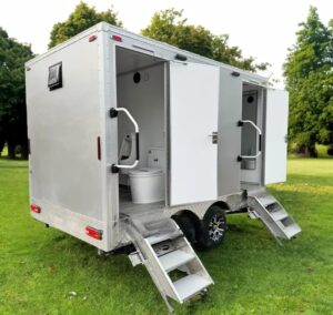 Image 1 of luxury portable bathroom trailer