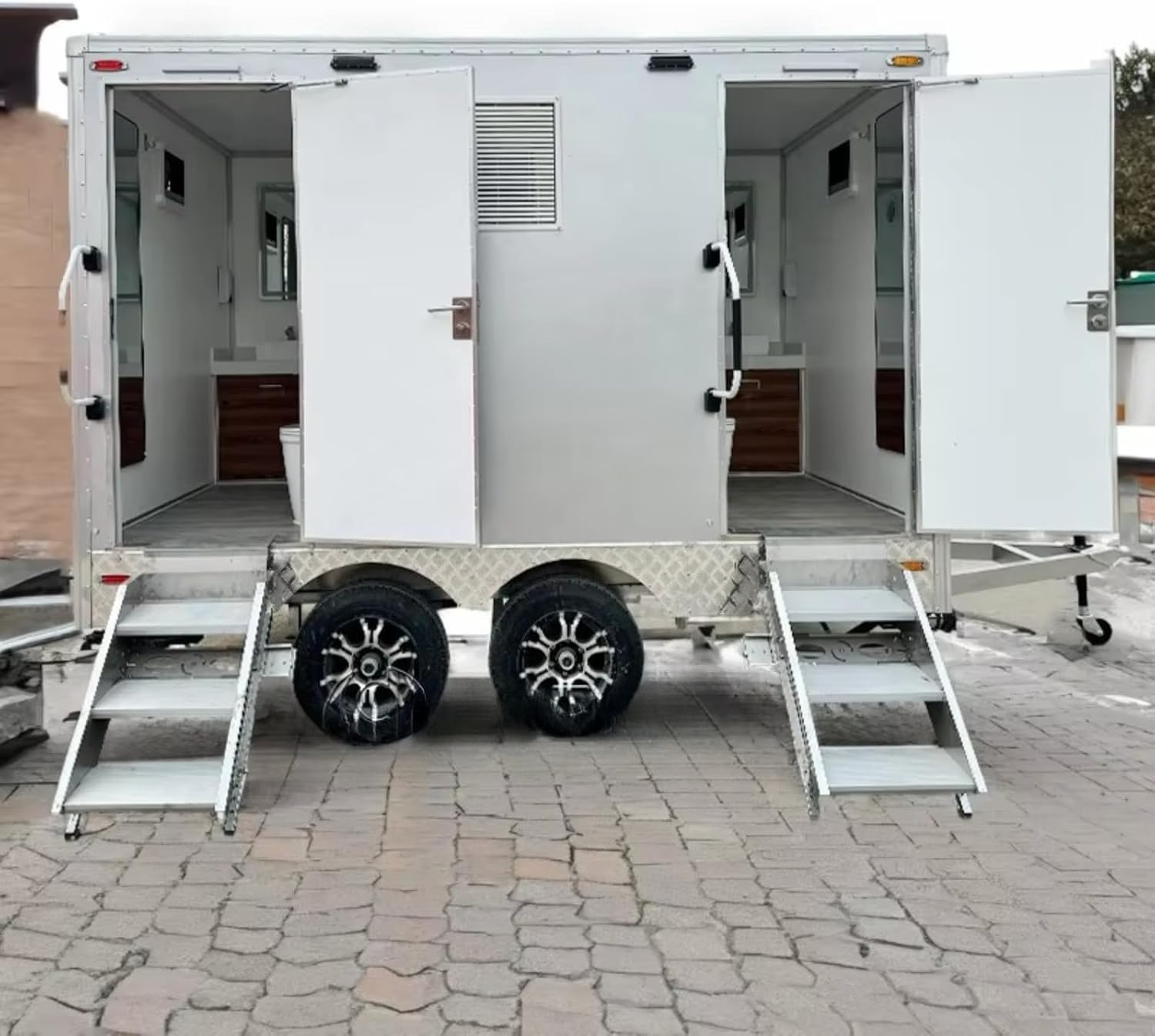 luxury portable bathroom trailer,should I buy a portable bathroom trailer,portable bathroom trailer vs standard toilet,luxury portable bathroom trailer pros cons,portable bathroom trailer worth buying,best mobile toilet trailer unboxing and complete package contents