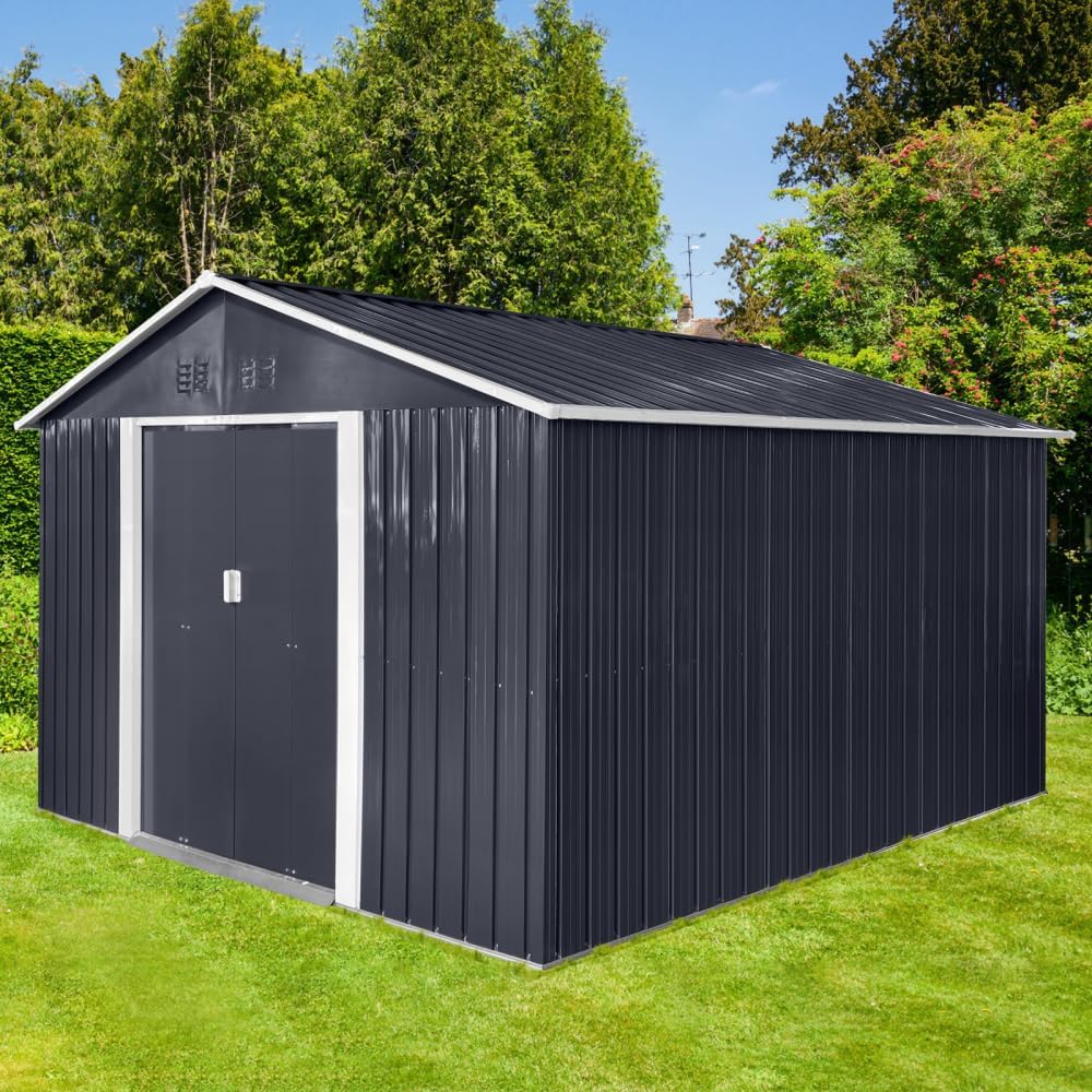 metal garden storage shed worth it,should I buy a metal garden shed,metal shed pros and cons,best outdoor utility shed,Elountik shed honest opinion,metal storage shed buying guide unboxing and complete package contents