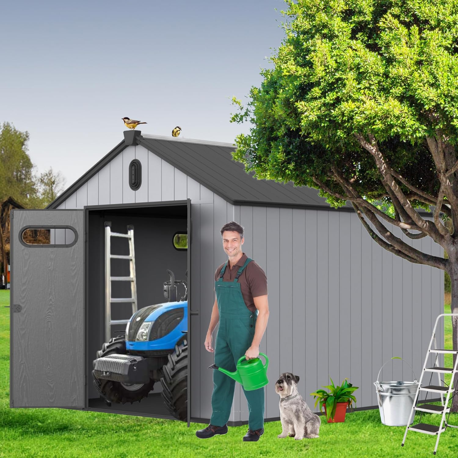plastic storage shed 8x10,should I buy plastic storage shed 8x10,plastic shed vs wood shed,plastic storage shed 8x10 pros cons,best large plastic shed for backyard,plastic shed 8x10 worth buying unboxing and complete package contents
