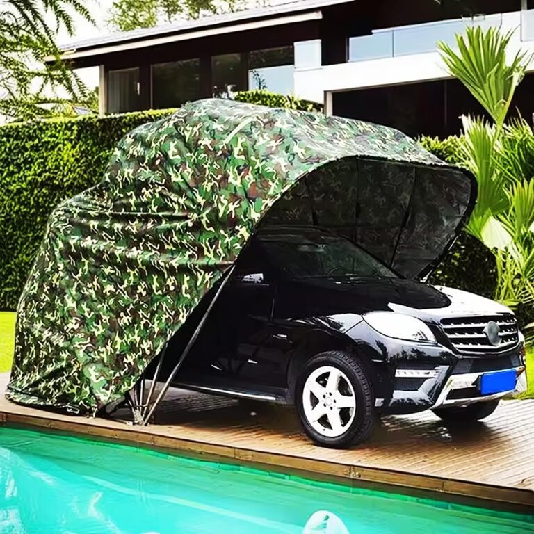 Image 1 of semi automatic car canopy