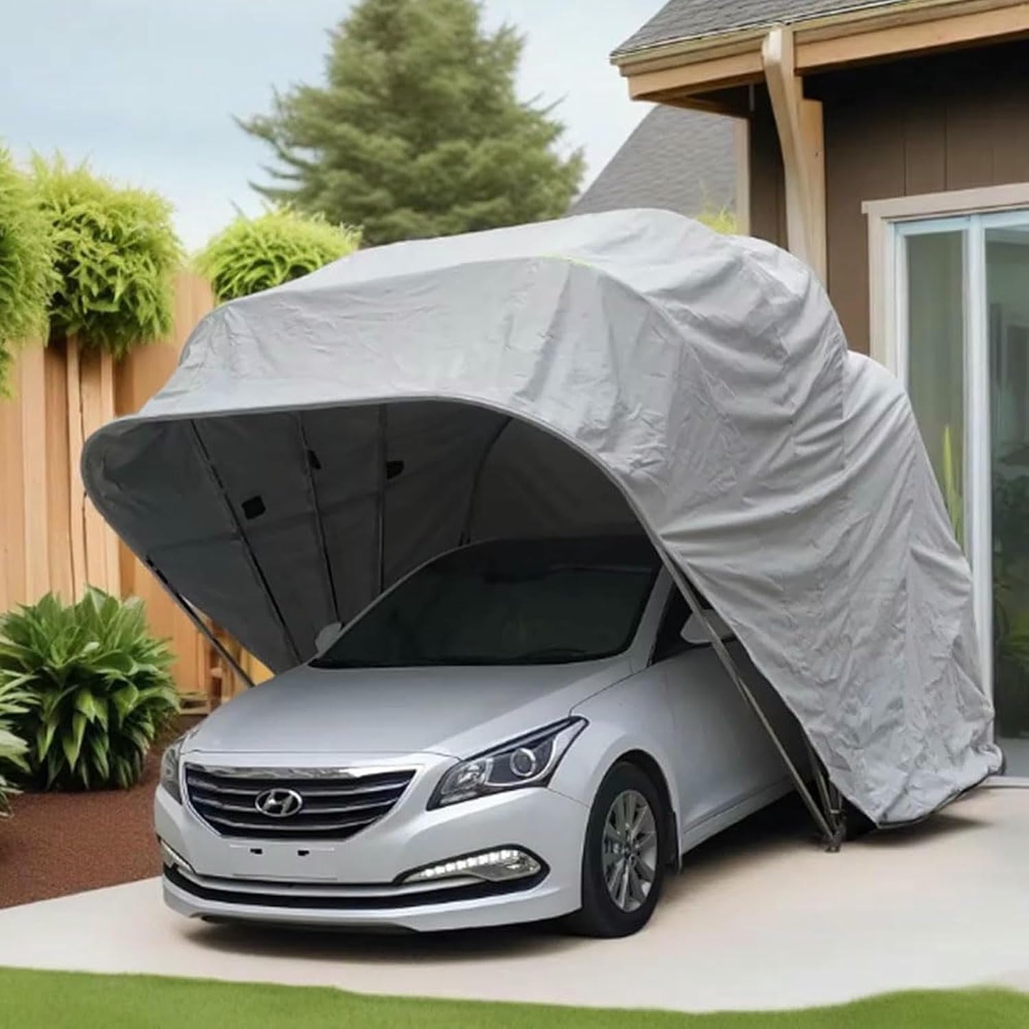 semi-automatic car canopy worth buying,should I buy a semi-automatic car canopy,semi-automatic vs manual carport,semi-automatic car canopy pros cons,best semi-automatic vehicle shelter,hydraulic carport worth it - detailed features and technical specifications