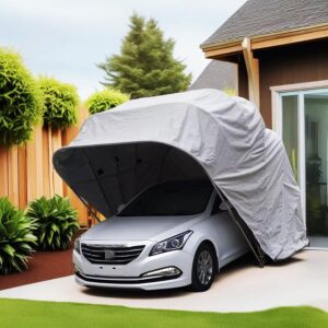 Image 1 of semi automatic folding carport