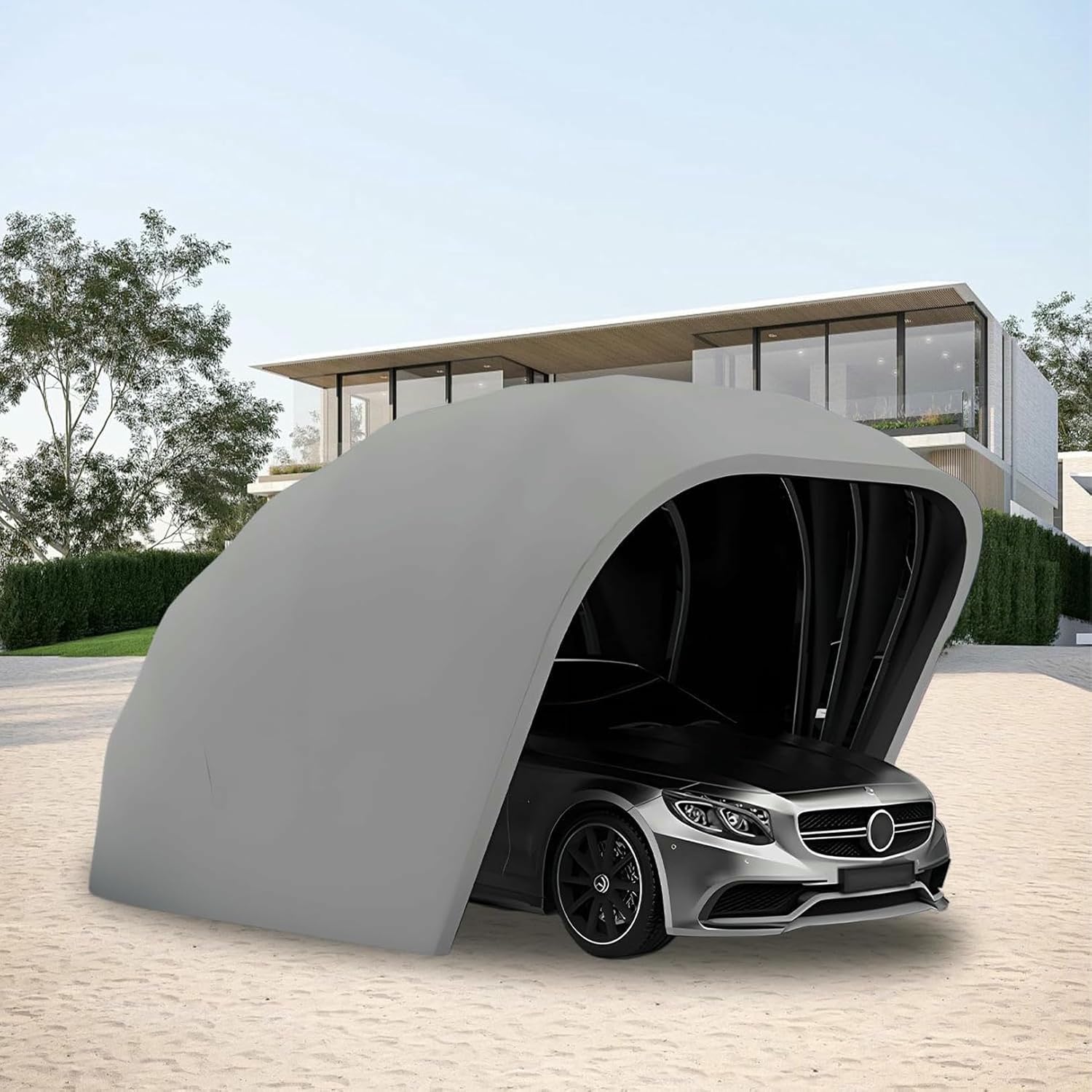 semi automatic retractable carport worth buying,should I buy a semi automatic carport,semi automatic vs manual car awning,retractable carport pros and cons,best foldable car shelter,portable car tent worth it - detailed features and technical specifications