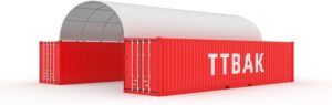 Image 1 of shipping container roof kit 20x40