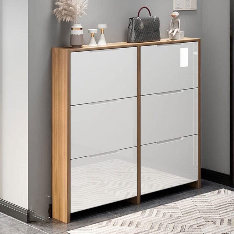 Image 1 of thin door tipping bucket shoe cabinet