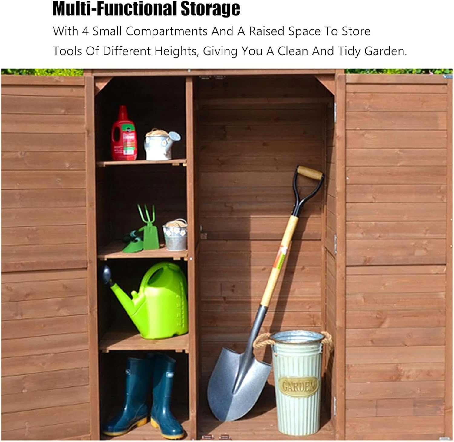 wooden garden storage shed worth buying,should I buy a wooden garden shed,wooden shed vs plastic shed,wooden garden shed pros cons,best wooden outdoor storage,large lockable garden house performance testing and real-world results