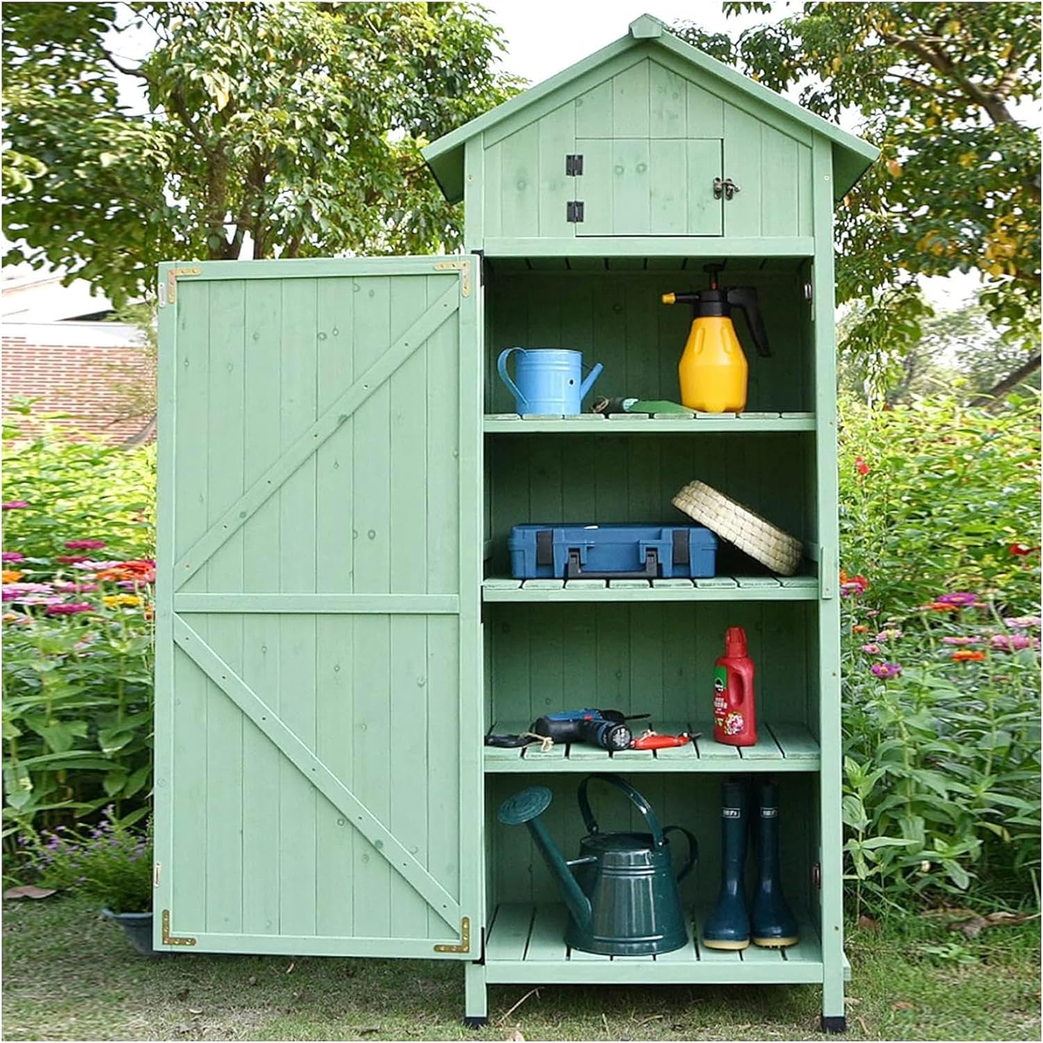 wooden outdoor storage shed worth it,should I buy a wooden garden shed,wooden tool shed pros cons,best outdoor tool storage cabinet,wooden shed vs metal shed,large garden storage worth buying unboxing and complete package contents