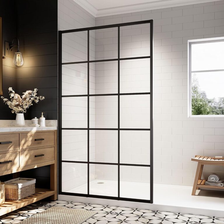 Image 1 of best matte black shower screen