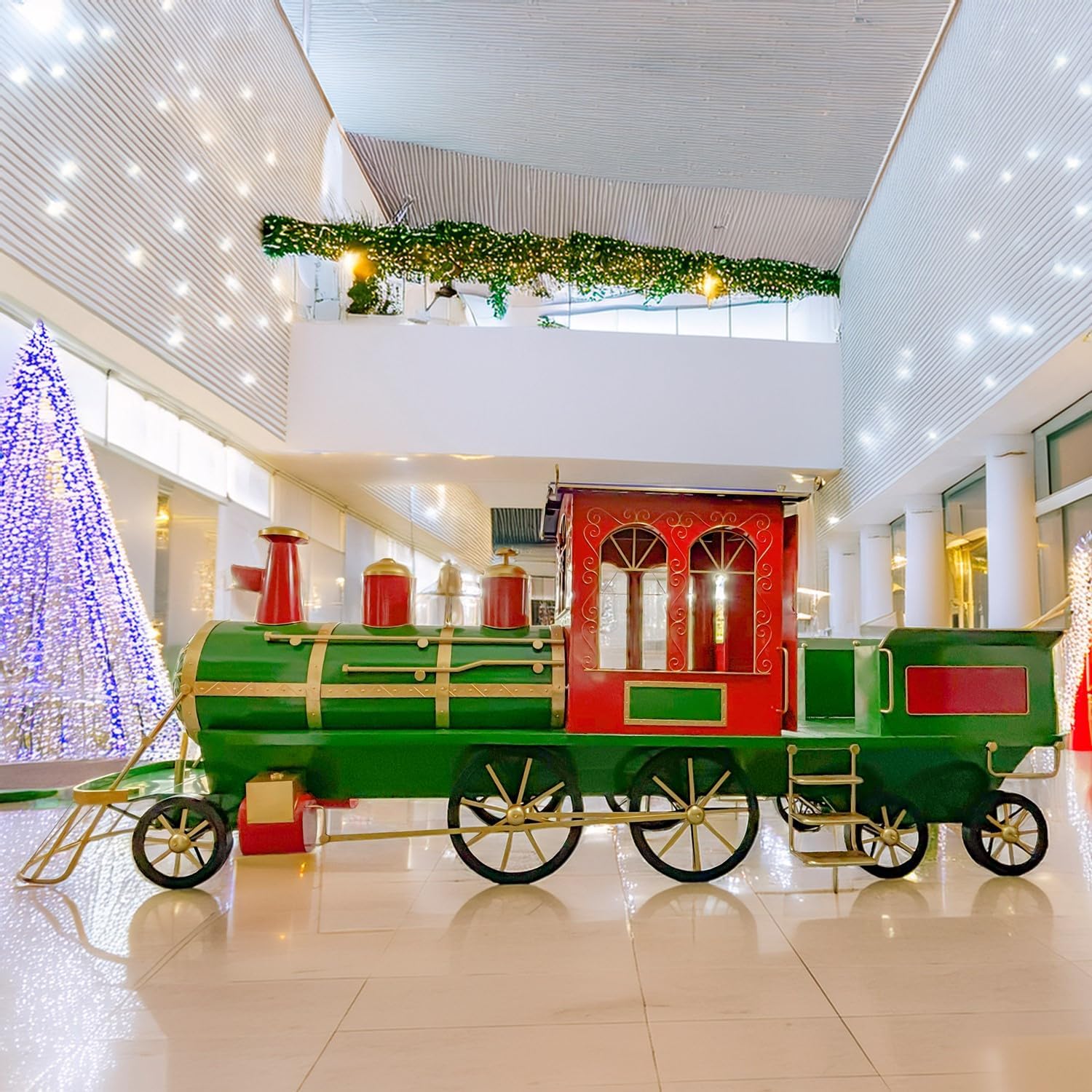 zaer ltd large metal christmas train,zaer ltd christmas train worth buying,large metal christmas train pros cons,zaer ltd train vs alternatives,best commercial christmas train decoration,should I buy zaer ltd christmas train unboxing and complete package contents