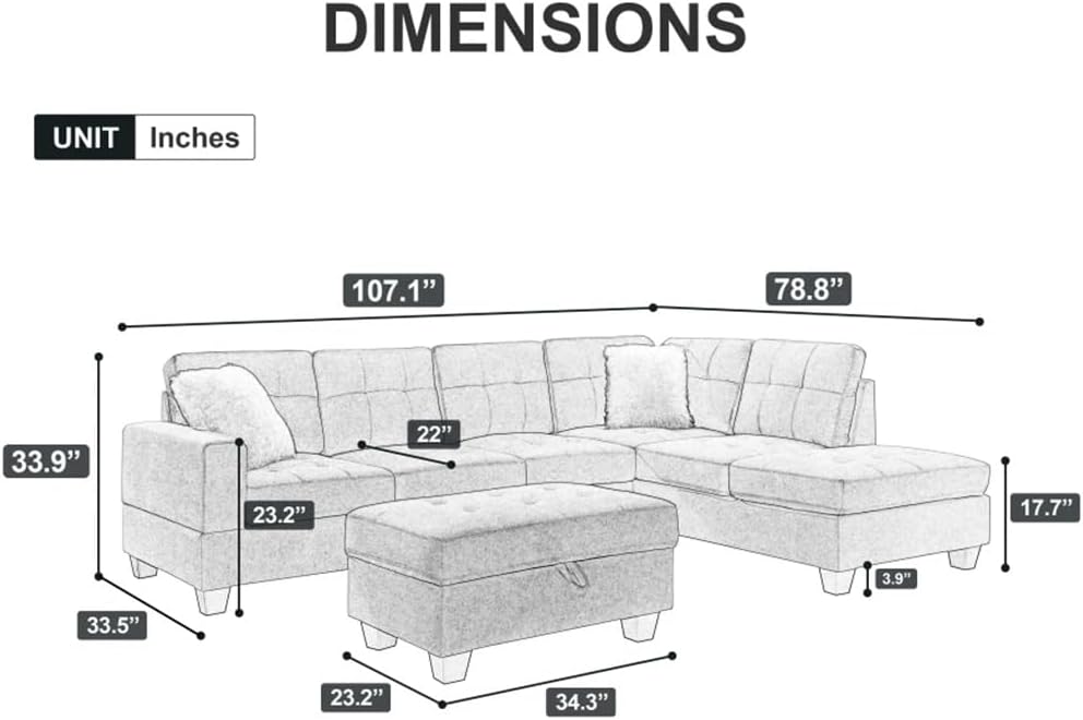 Step-by-step guide for BERHUTJ 107 fabric sectional sofa review, BERHUTJ sectional sofa review and rating, is BERHUTJ 107 sofa worth buying review, BERHUTJ 107 fabric sectional sofa review pros cons, BERHUTJ storage sectional sofa review honest opinion, BERHUTJ L shape sofa review verdict review - complete tutorial
