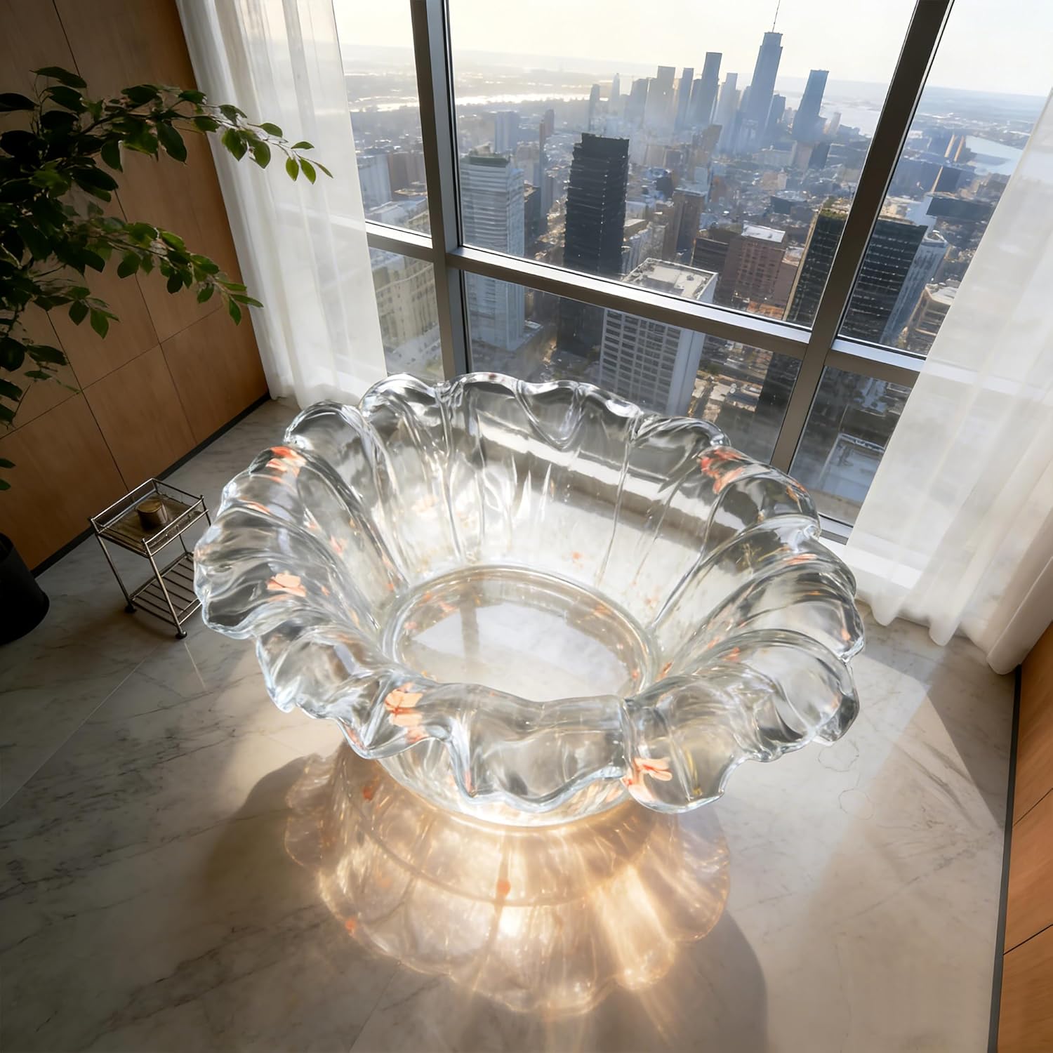 CT Copper Tailor crystal bathtub review,platinum crystal bathtub review and rating,CT Copper Tailor bathtub review pros cons,blooming petal bathtub review honest opinion,hand-carved crystal tub review verdict,freestanding soaking bathtub review worth buying - detailed features review and technical specifications