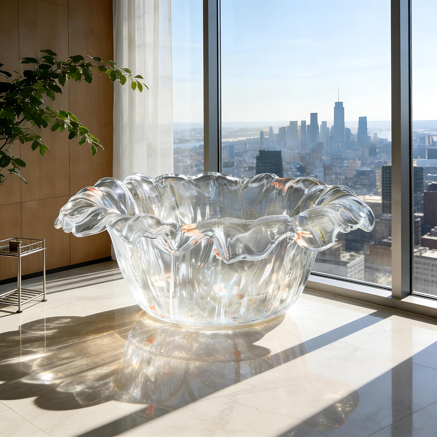 CT Copper Tailor crystal bathtub review,platinum crystal bathtub review and rating,CT Copper Tailor bathtub review pros cons,blooming petal bathtub review honest opinion,hand-carved crystal tub review verdict,freestanding soaking bathtub review worth buying review - unboxing and complete package contents