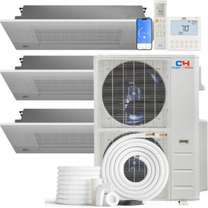 Image 1 of Cooper & Hunter 60-000 BTU 3-Zone ceiling cassette review