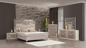 Image 1 of Generic queen upholstered bedroom set review