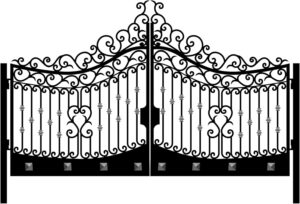 Image 1 of L.A Ornamental aluminum driveway gate review