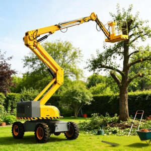 Image 1 of articulating boom lift review