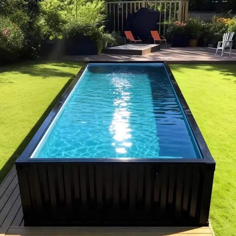 Reviews - Fiberglass Container Pool Review: Honest Pros & Cons Image 1 of fiberglass container pool review