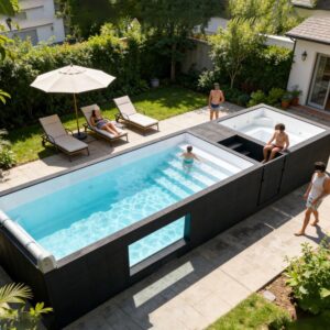 Image 1 of shipping container pool review