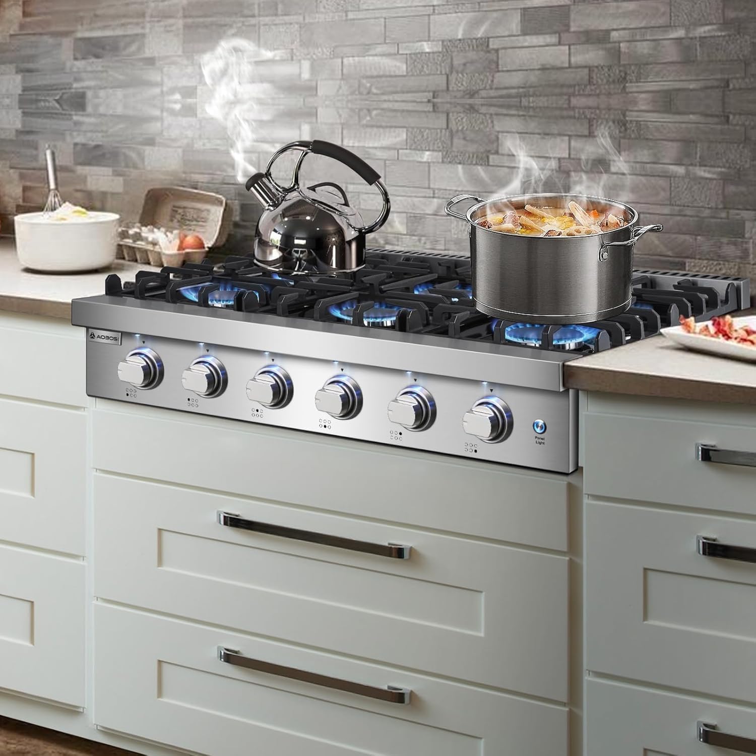 AAOBOSI 36-inch gas cooktop review,AAOBOSI gas cooktop review pros cons,AAOBOSI 78k BTU cooktop review,AAOBOSI 6 burner cooktop honest review,AAOBOSI range top review and rating,AAOBOSI cooktop review worth buying review - unboxing and complete package contents