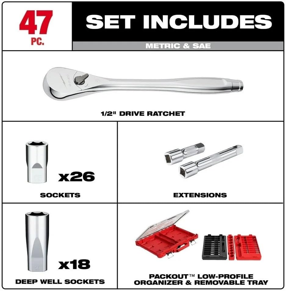 Reviews - Milwaukee 1/2 Drive Ratchet Socket Set Review: Pros & Cons Milwaukee 1/2 drive ratchet socket set review,Milwaukee 1/2 drive ratchet socket set review and rating,is Milwaukee 1/2 drive ratchet set worth buying,Milwaukee 1/2 drive socket set review pros cons,Milwaukee 1/2 drive ratchet set review honest opinion,Milwaukee 1/2 drive ratchet set review verdict review - unboxing and complete package contents